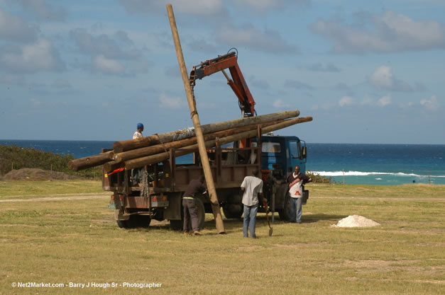 The Aqueduct Venue Under Construction - Thursday, January 18th - 10th Anniversary - Air Jamaica Jazz & Blues Festival 2007 - The Art of Music - Tuesday, January 23 - Saturday, January 27, 2007, The Aqueduct on Rose Hall, Montego Bay, Jamaica - Negril Travel Guide, Negril Jamaica WI - http://www.negriltravelguide.com - info@negriltravelguide.com...!