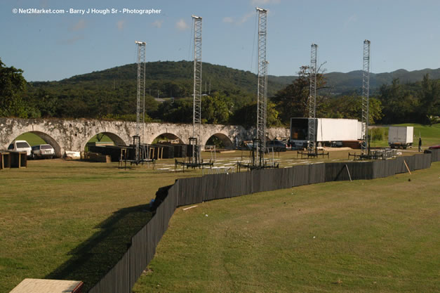 TurnKey Production's Office & Aqueduct Venue Under Construction - Tuesday, January 16th - 10th Anniversary - Air Jamaica Jazz & Blues Festival 2007 - The Art of Music - Tuesday, January 23 - Saturday, January 27, 2007, The Aqueduct on Rose Hall, Montego Bay, Jamaica - Negril Travel Guide, Negril Jamaica WI - http://www.negriltravelguide.com - info@negriltravelguide.com...!