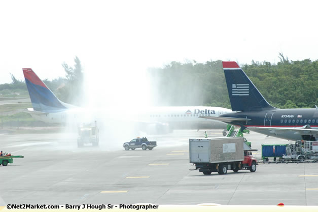 Delta Air Lines Inaugural Flight From New York's JFK Airport to Sangster International Airport, Montego Bay, Jamaica - June 9, 2007 - Sangster International Airport - Montego Bay, St James, Jamaica W.I. - MBJ Limited - Transforming Sangster International Airport into a world class facility - Photographs by Net2Market.com - Negril Travel Guide, Negril Jamaica WI - http://www.negriltravelguide.com - info@negriltravelguide.com...!