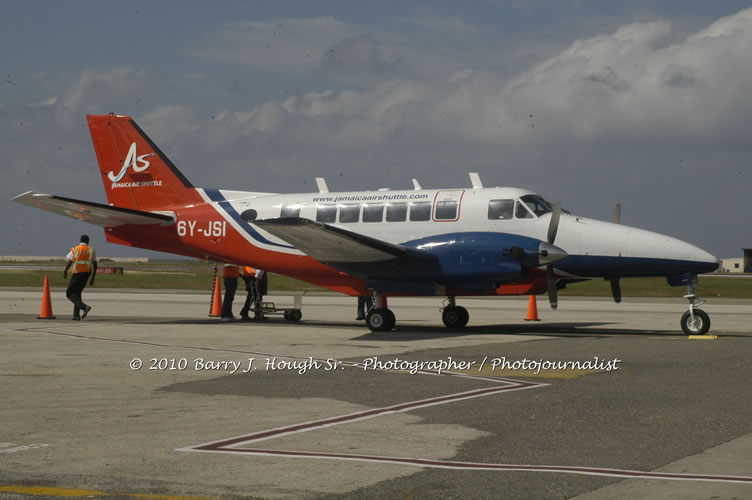 Jamaica Air Shuttle Launch @ MBJ Airports Limited, Wednesday, January 20, 2010, Sangster International Airport, Montego Bay, St. James, Jamaica W.I. - Photographs by Net2Market.com - Barry J. Hough Sr, Photographer/Photojournalist - The Negril Travel Guide - Negril's and Jamaica's Number One Concert Photography Web Site with over 40,000 Jamaican Concert photographs Published -  Negril Travel Guide, Negril Jamaica WI - http://www.negriltravelguide.com - info@negriltravelguide.com...!