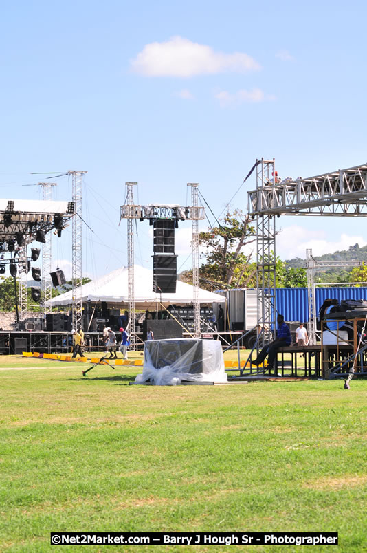 Preparations Continue [One Day To Go] at the Venue & Office - Jamaica Jazz and Blues Festival 2009 - Presented by Air Jamaica - Thursday, January 15, 2009 - Venue at the Aqueduct on Rose Hall Resort &amp; Country Club, Montego Bay, Jamaica - Thursday, January 22 - Saturday, January 24, 2009 - Photographs by Net2Market.com - Barry J. Hough Sr, Photographer/Photojournalist - Negril Travel Guide, Negril Jamaica WI - http://www.negriltravelguide.com - info@negriltravelguide.com...!