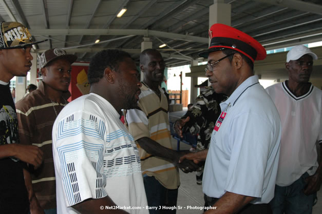 Minister of Tourism, Hon. Edmund Bartlett - Director of Tourism, Basil Smith, and Mayor of Montego Bay, Councillor Charles Sinclair Launch of Winter Tourism Season at Sangster International Airport, Saturday, December 15, 2007 - Sangster International Airport - MBJ Airports Limited, Montego Bay, Jamaica W.I. - Photographs by Net2Market.com - Barry J. Hough Sr, Photographer - Negril Travel Guide, Negril Jamaica WI - http://www.negriltravelguide.com - info@negriltravelguide.com...!