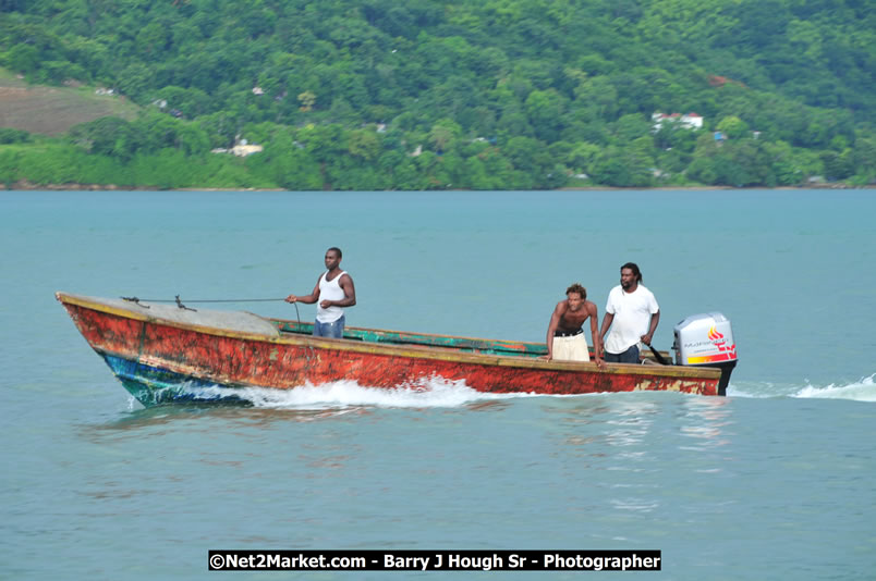 Lucea Cross the Harbour @ Lucea Car Park - All Day Event - Cross the Harbour Swim, Boat Rides, and Entertainment for the Family - Concert Featuring: Bushman, George Nooksl, Little Hero, Bushi One String, Dog Rice and many local Artists - Friday, August 1, 2008 - Lucea, Hanover Jamaica - Photographs by Net2Market.com - Barry J. Hough Sr. Photojournalist/Photograper - Photographs taken with a Nikon D300 - Negril Travel Guide, Negril Jamaica WI - http://www.negriltravelguide.com - info@negriltravelguide.com...!