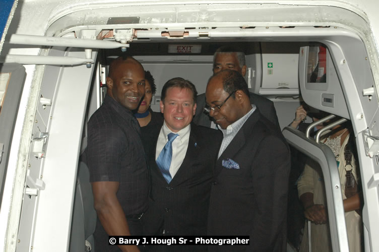 JetBue Airways' Inaugural Air Service between Sangster International Airport, Montego Bay and John F. Kennedy Airport, New York at MBJ Airports Sangster International Airport, Montego Bay, St. James, Jamaica - Thursday, May 21, 2009 - Photographs by Net2Market.com - Barry J. Hough Sr, Photographer/Photojournalist - Negril Travel Guide, Negril Jamaica WI - http://www.negriltravelguide.com - info@negriltravelguide.com...!