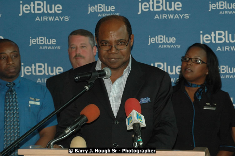 JetBue Airways' Inaugural Air Service between Sangster International Airport, Montego Bay and John F. Kennedy Airport, New York at MBJ Airports Sangster International Airport, Montego Bay, St. James, Jamaica - Thursday, May 21, 2009 - Photographs by Net2Market.com - Barry J. Hough Sr, Photographer/Photojournalist - Negril Travel Guide, Negril Jamaica WI - http://www.negriltravelguide.com - info@negriltravelguide.com...!