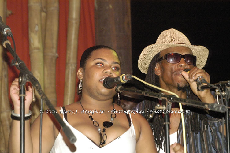 Marcia Griffiths & Edge Michael - Live In Concert - One Love Reggae Concert Series 09/10 @ Negril Escape Resort and Spa, December 29, 2009, One Love Drive, West End, Negril, Westmoreland, Jamaica W.I. - Photographs by Net2Market.com - Barry J. Hough Sr, Photographer/Photojournalist - Negril Travel Guide, Negril Jamaica WI - http://www.negriltravelguide.com - info@negriltravelguide.com...!