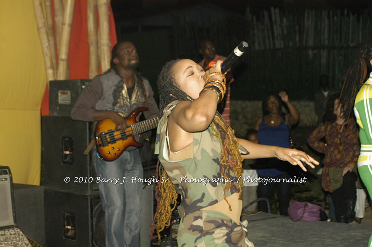 Queen Ifrica - Live In Concert - One Love Reggae Concert Series 09/10 @ Negril Escape Resort and Spa, January 5, 2010, One Love Drive, West End, Negril, Westmoreland, Jamaica W.I. - Photographs by Net2Market.com - Barry J. Hough Sr, Photographer/Photojournalist - Negril Travel Guide, Negril Jamaica WI - http://www.negriltravelguide.com - info@negriltravelguide.com...!