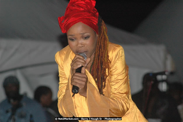 Queen Ifrica at Tru-Juice Rebel Salute 2008 - The 15th staging of Tru-Juice Rebel Salute, Saturday, January 12, 2008, Port Kaiser Sports Club, St. Elizabeth, Jamaica W.I. - Photographs by Net2Market.com - Barry J. Hough Sr, Photographer - Negril Travel Guide, Negril Jamaica WI - http://www.negriltravelguide.com - info@negriltravelguide.com...!