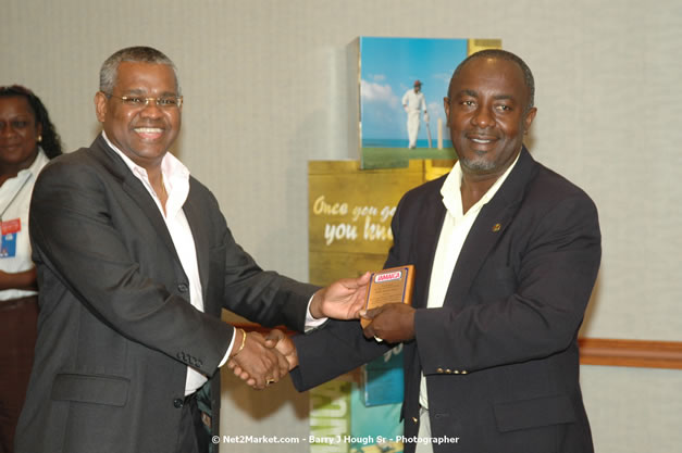 Red Cap Porters Awards - Minister of Tourism, Hon. Edmund Bartlett - Director of Tourism, Basil Smith - Friday, December 14, 2007 - Holiday Inn Sunspree, Montego Bay, Jamaica W.I. - Photographs by Net2Market.com - Barry J. Hough Sr, Photographer - Negril Travel Guide, Negril Jamaica WI - http://www.negriltravelguide.com - info@negriltravelguide.com...!