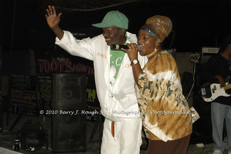 Toots and the Maytals - Grammy Award Winner @ Negril Fest - Presented by Money Cologne Promotions - Special Guest Star Jamaica Michael Jackson, Stama, Adeebe - Backed by Hurricane Band, MC Rev. BB on January 6, 2010 @ Roots Bamboo, Norman Manley Boulevard, Negril, Westmoreland, Jamaica W.I. - Photographs by Net2Market.com - Barry J. Hough Sr, Photographer/Photojournalist - The Negril Travel Guide - Negril's and Jamaica's Number One Concert Photography Web Site with over 40,000 Jamaican Concert photographs Published -  Negril Travel Guide, Negril Jamaica WI - http://www.negriltravelguide.com - info@negriltravelguide.com...!