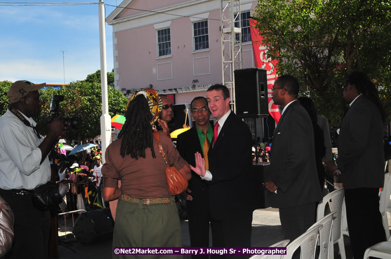 The City of Montego Bay Welcomes Our 2008 Olympians - Western Motorcade - Civic Ceremony - A Salute To Our Beijing Heros - Sam Sharpe Square, Montego Bay, Jamaica - Tuesday, October 7, 2008 - Photographs by Net2Market.com - Barry J. Hough Sr. Photojournalist/Photograper - Photographs taken with a Nikon D300 - Negril Travel Guide, Negril Jamaica WI - http://www.negriltravelguide.com - info@negriltravelguide.com...!