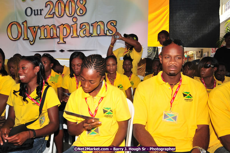 The City of Montego Bay Welcomes Our 2008 Olympians - Western Motorcade - Civic Ceremony - A Salute To Our Beijing Heros - Sam Sharpe Square, Montego Bay, Jamaica - Tuesday, October 7, 2008 - Photographs by Net2Market.com - Barry J. Hough Sr. Photojournalist/Photograper - Photographs taken with a Nikon D300 - Negril Travel Guide, Negril Jamaica WI - http://www.negriltravelguide.com - info@negriltravelguide.com...!