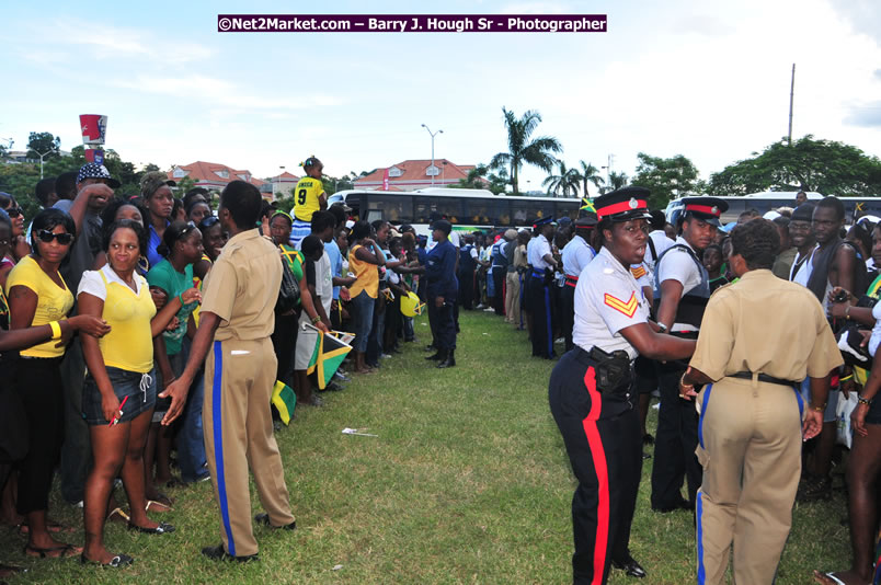 The City of Montego Bay Welcomes Our 2008 Olympians - Western Motorcade - Civic Ceremony - A Salute To Our Beijing Heros - Sam Sharpe Square, Montego Bay, Jamaica - Tuesday, October 7, 2008 - Photographs by Net2Market.com - Barry J. Hough Sr. Photojournalist/Photograper - Photographs taken with a Nikon D300 - Negril Travel Guide, Negril Jamaica WI - http://www.negriltravelguide.com - info@negriltravelguide.com...!