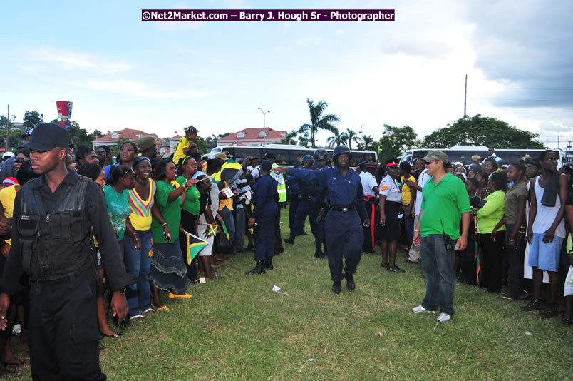 The City of Montego Bay Welcomes Our 2008 Olympians - Western Motorcade - Civic Ceremony - A Salute To Our Beijing Heros - Sam Sharpe Square, Montego Bay, Jamaica - Tuesday, October 7, 2008 - Photographs by Net2Market.com - Barry J. Hough Sr. Photojournalist/Photograper - Photographs taken with a Nikon D300 - Negril Travel Guide, Negril Jamaica WI - http://www.negriltravelguide.com - info@negriltravelguide.com...!